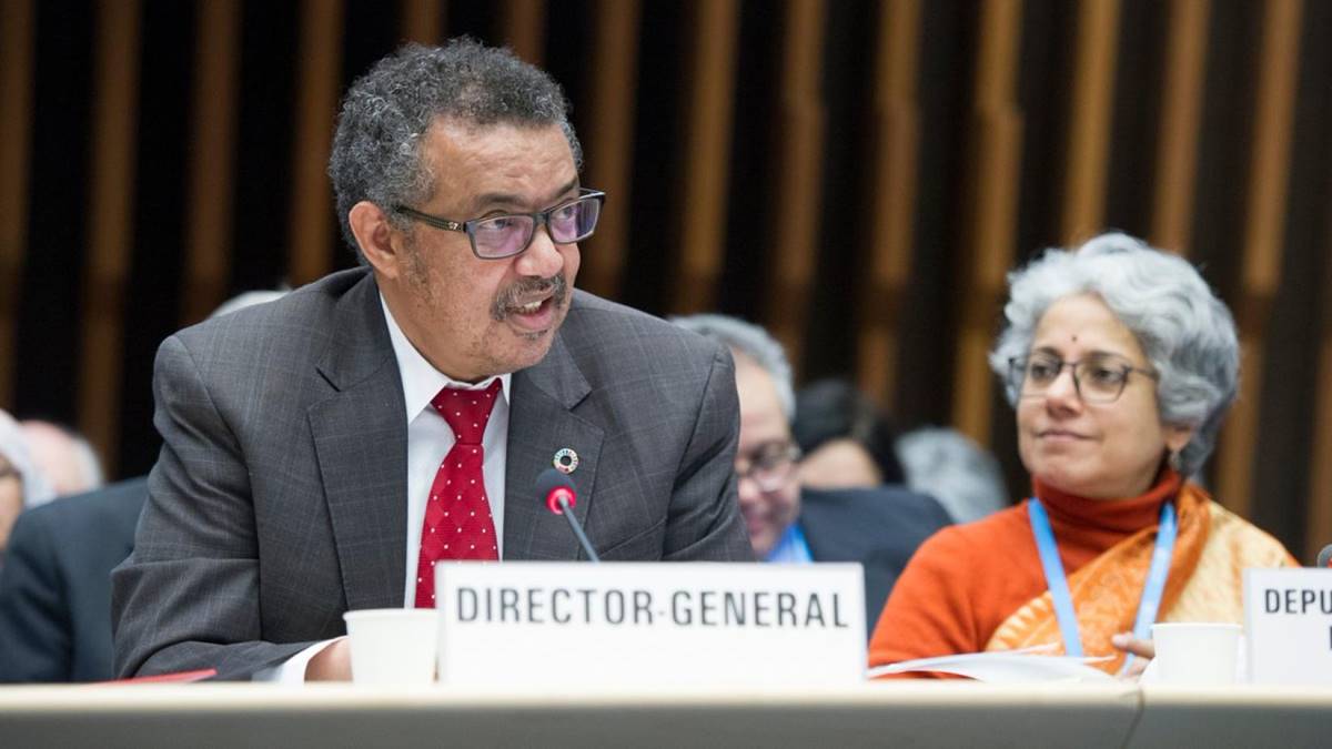 Diretor-geral da Organização Mundial da Saúde (OMS), Tedros Adhanom Ghebreyesus. Corte de gastos da OMS é anunciado pelo presidente da agência