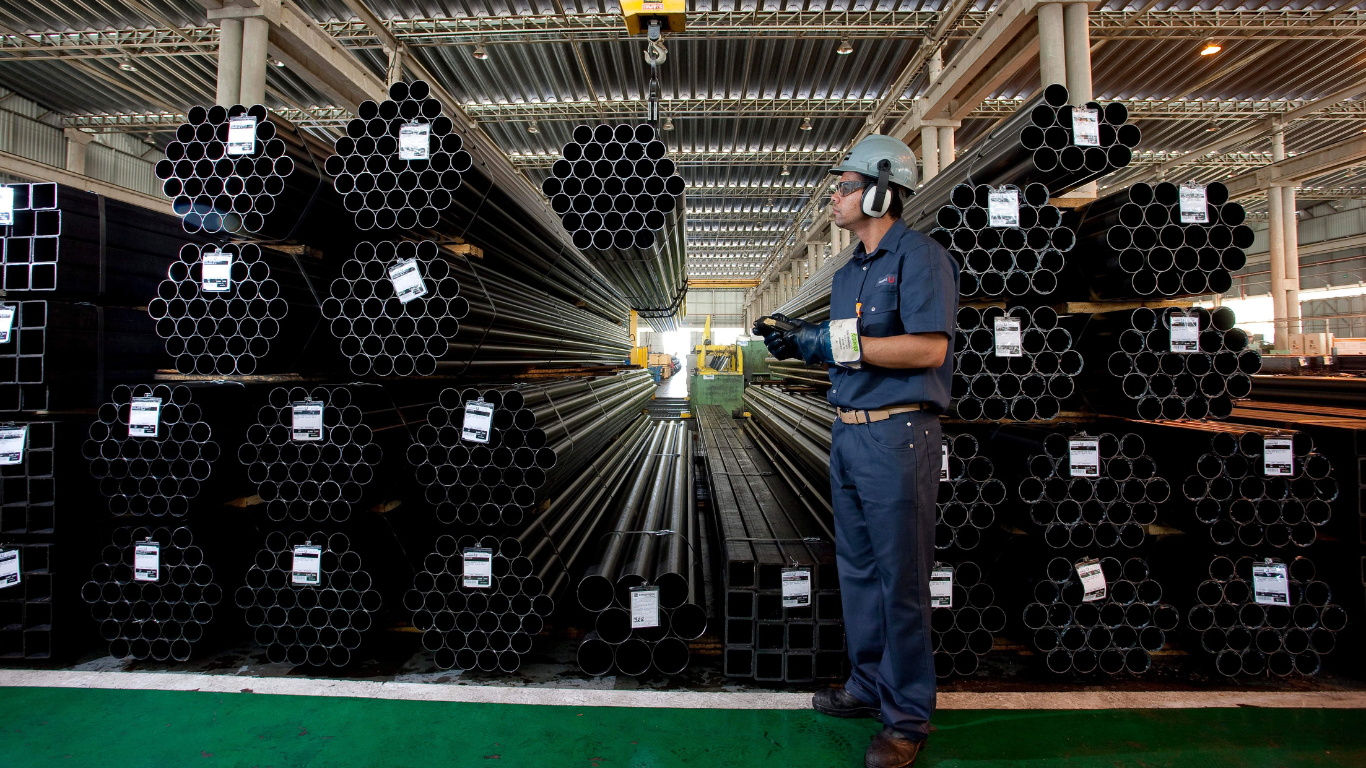 Veja como aTarifa de exportação impacta o Brasil. Foto: Reprodução/Instituto Aço Brasil.