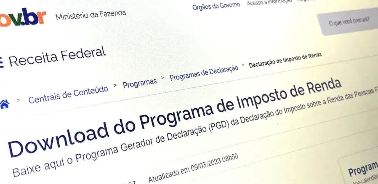 A imagem mostra a tela de um notebook na página do gov.com.br para mostrar que o Lula propõe isenção do IR para quem ganha até R$5 mil avança no Congresso.