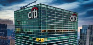 A imagem mostra a fachada do Citi para representar as ações americanas.