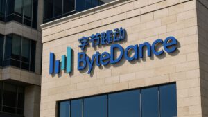 Fachada da sede da ByteDance, em destaque na matéria sobre a expansão e avaliação bilionária da empresa, durante a compra do TikTok pela Amazon.