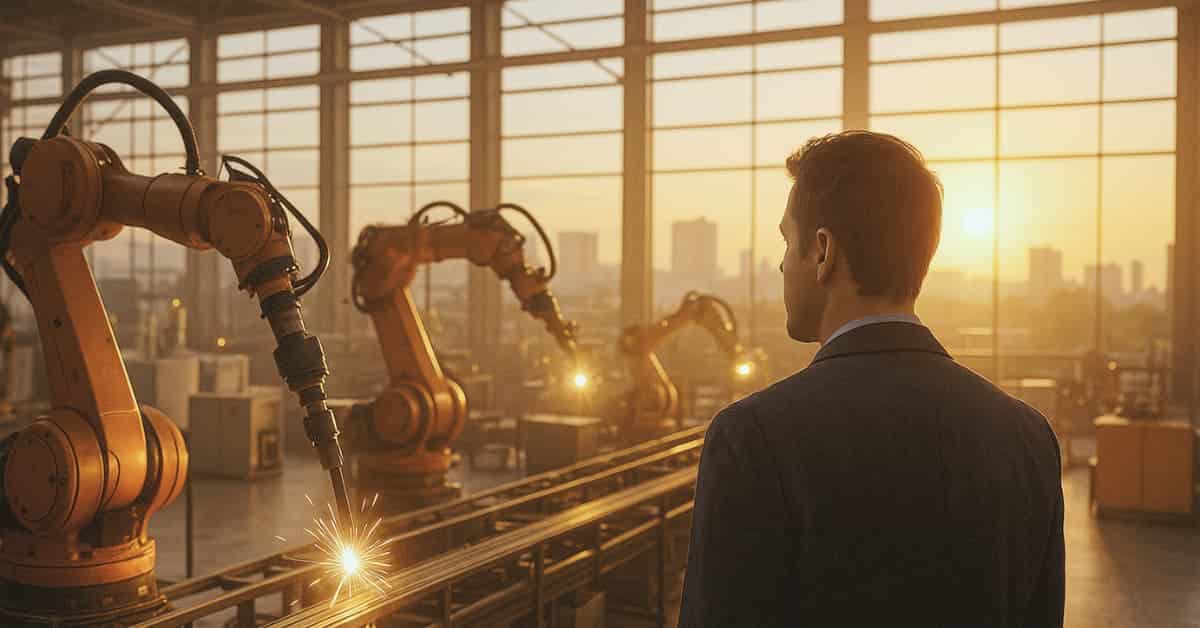 Ambiente industrial moderno no Brasil representa a transformação da Indústria 5.0 no Brasil com foco em tecnologia, criatividade e sustentabilidade.