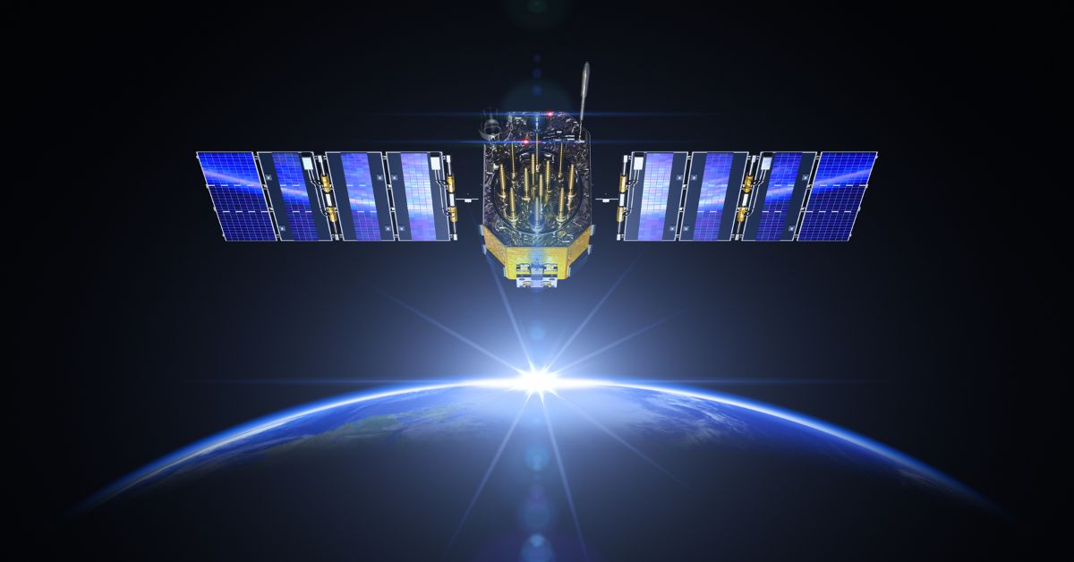 O satélite para a internet grátis da Starlink.