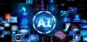 A imagem mostra vários ícones tecnológicos para representar que a OpenAI levanta R$ 200 bilhões com aporte liderado pelo SoftBank.
