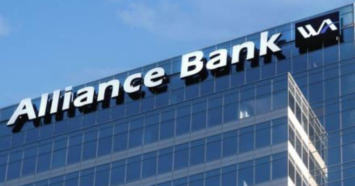 A imagem mostra a fachada do Western Alliance Bancorp