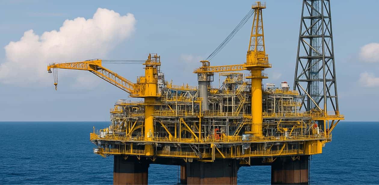 Plataforma de petróleo no pré-sal