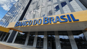 Fachada do Banco do Brasil representa resultados do lucro do Banco do Brasil no 1T25