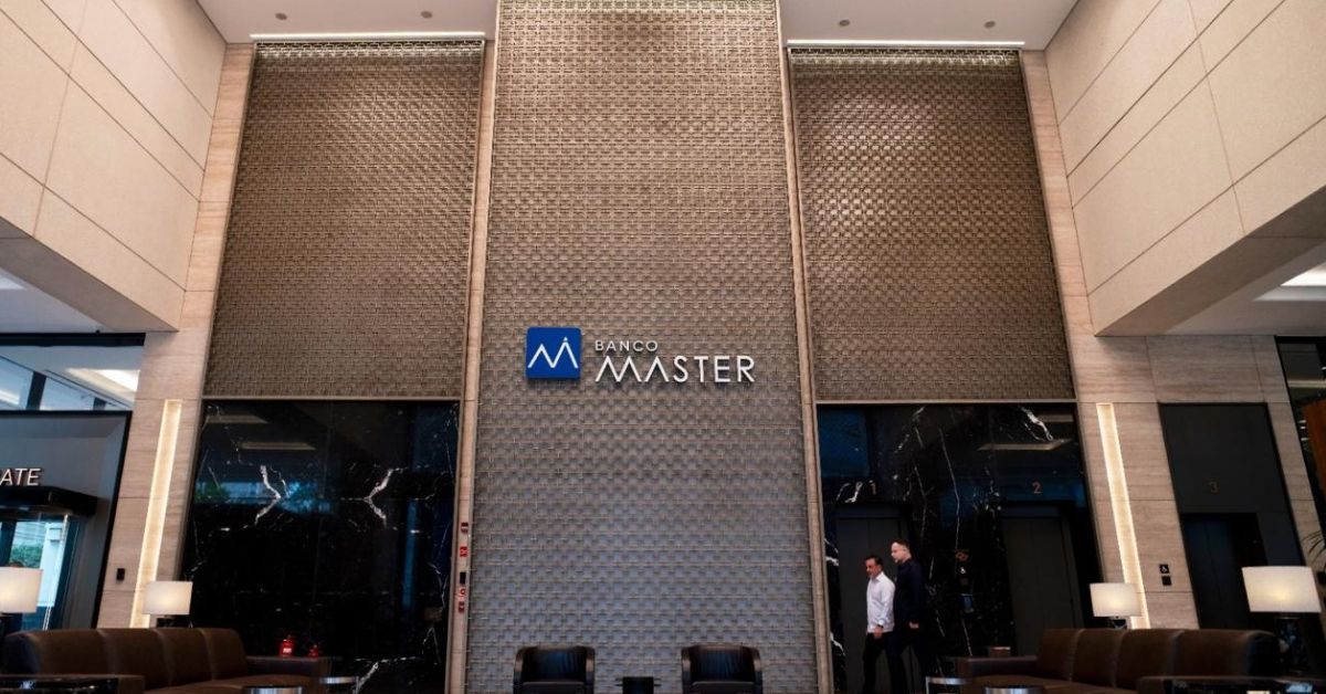 A imagem mostra o Banco Master para representar a compra de ativos do Banco Master por Joesley Batista