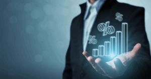 Gráfico com a variação dos juros futuros no mercado financeiro brasileiro