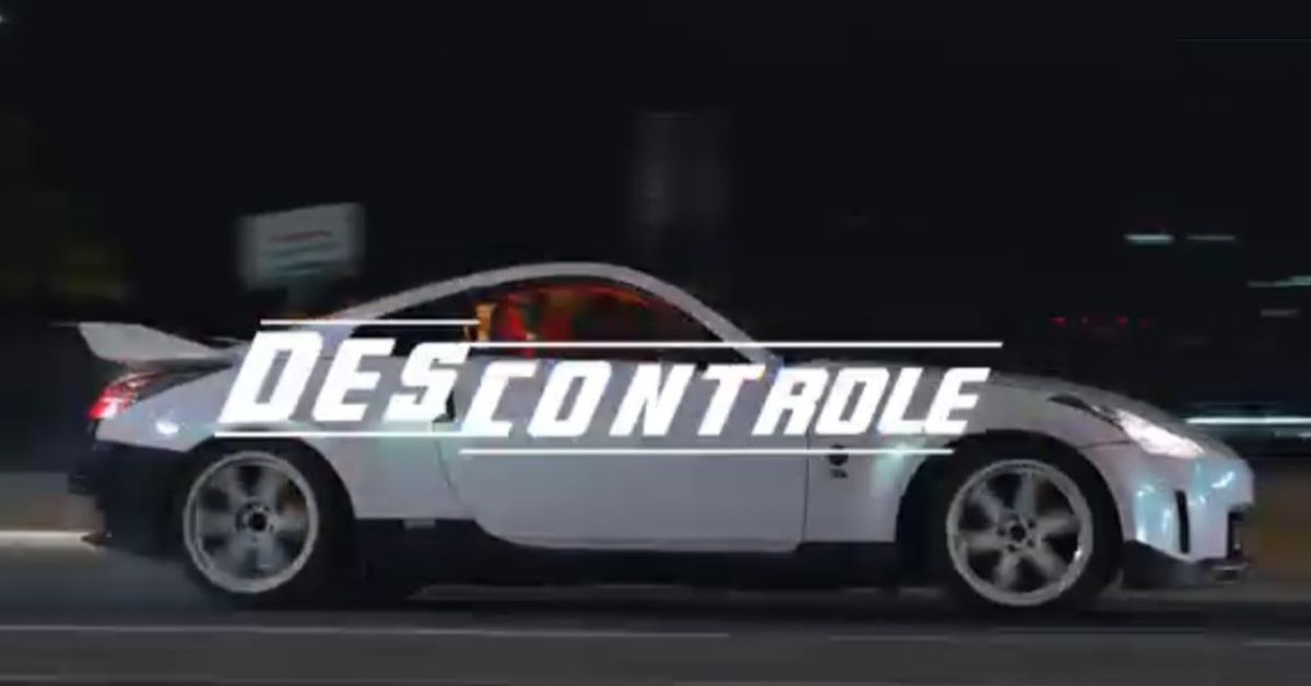 A imagem mostra um carro em uma cena do Trailer de Divulgação do Filme Descontrole