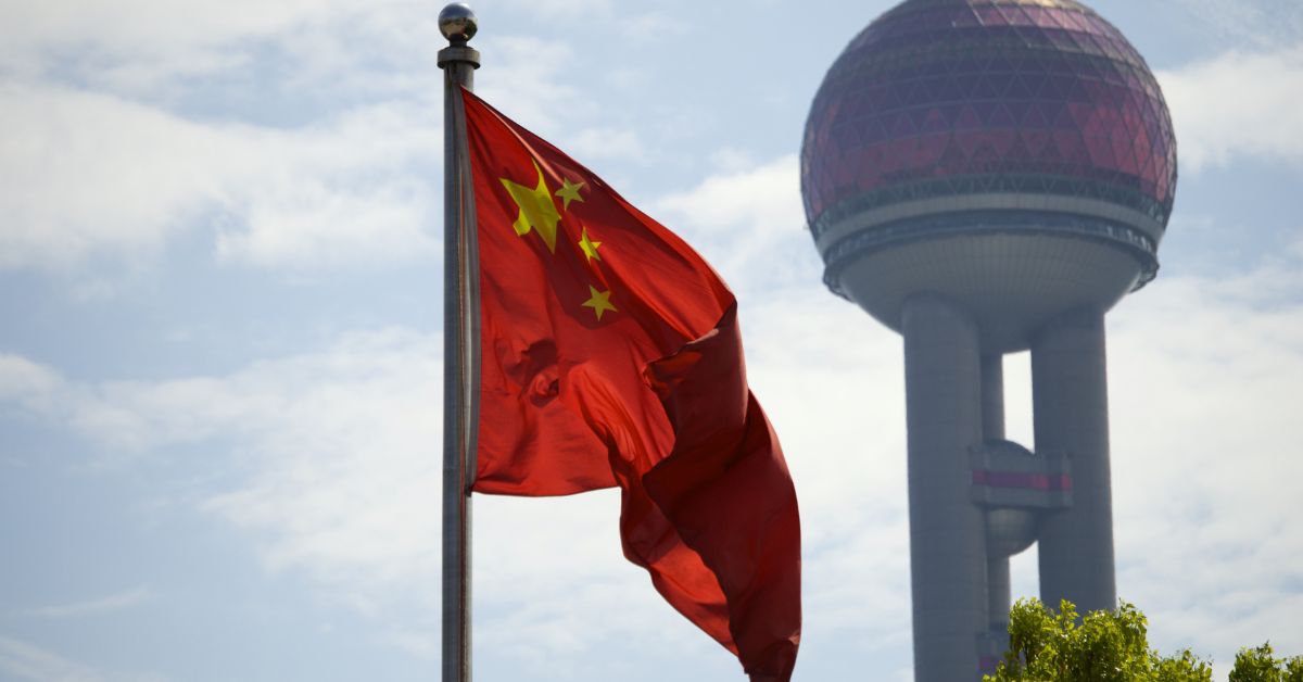 A imagem mostra a bandeira da China para representar que empresas chinesas vão investir R$ 27 bi no Brasil