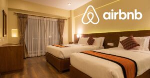 A imagem mostra um Airbnb para representar a queda de estrangeiros nos EUA com tarifas de Trump