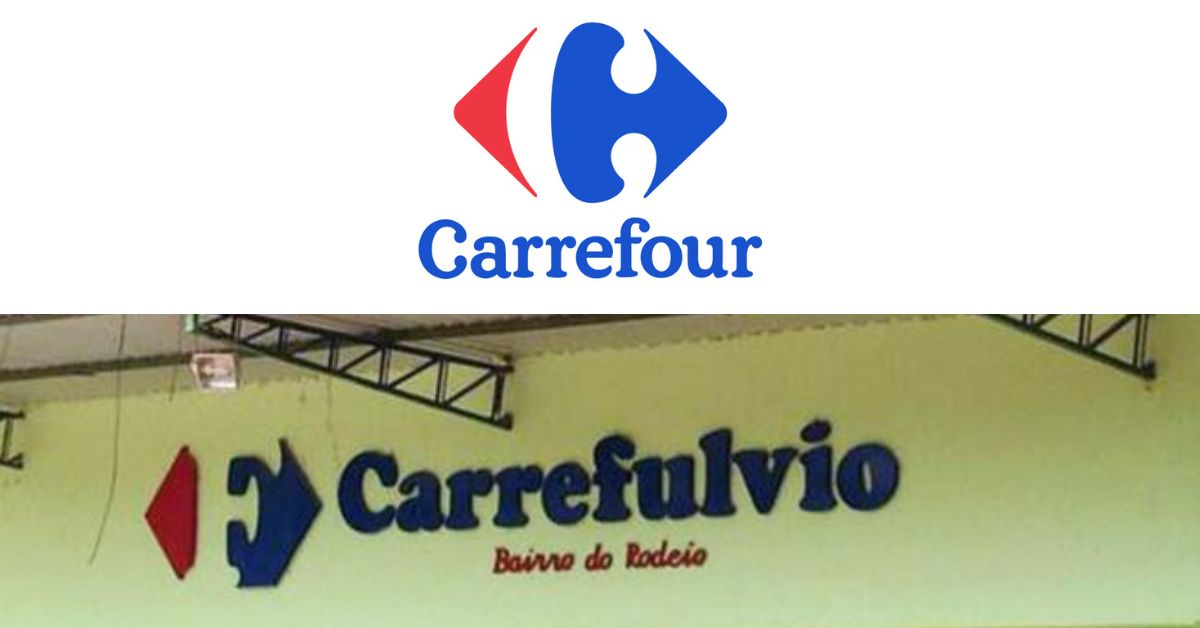 A imagem mostra as logos do Mercado Carrefulvio e do Mercado Carrefour