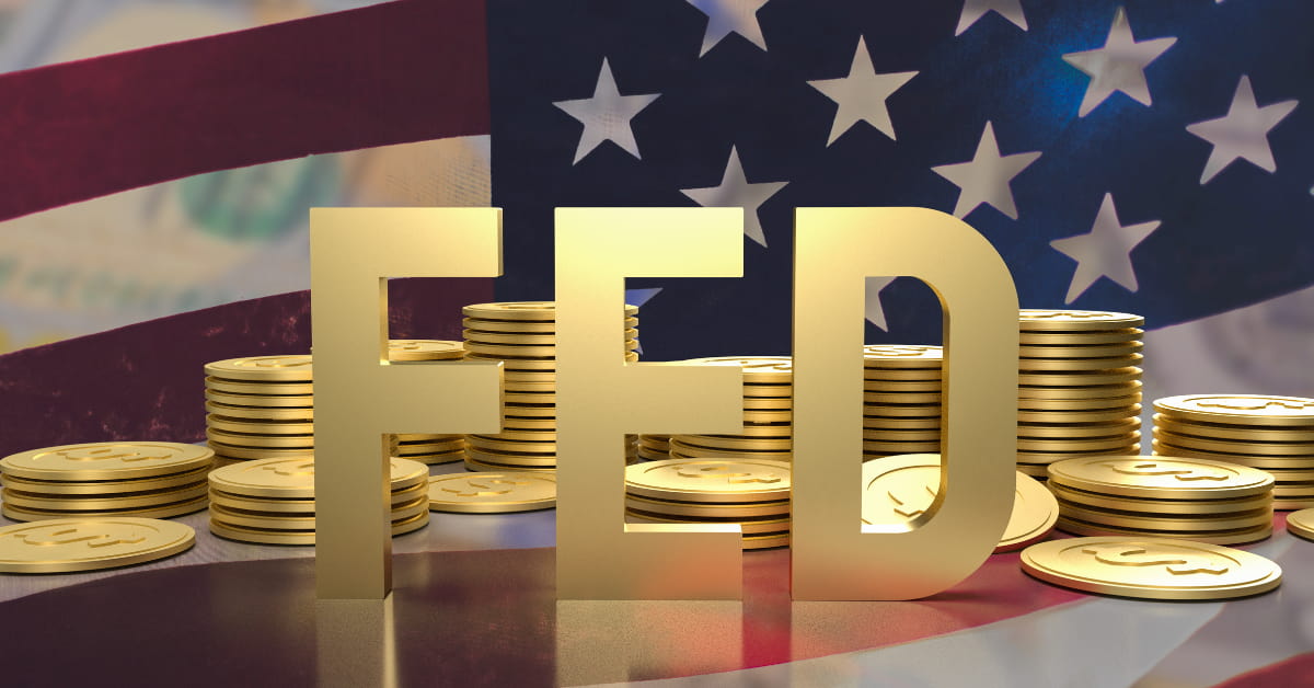 Gráfico do Federal Reserve sobre os juros dos EUA em 2025