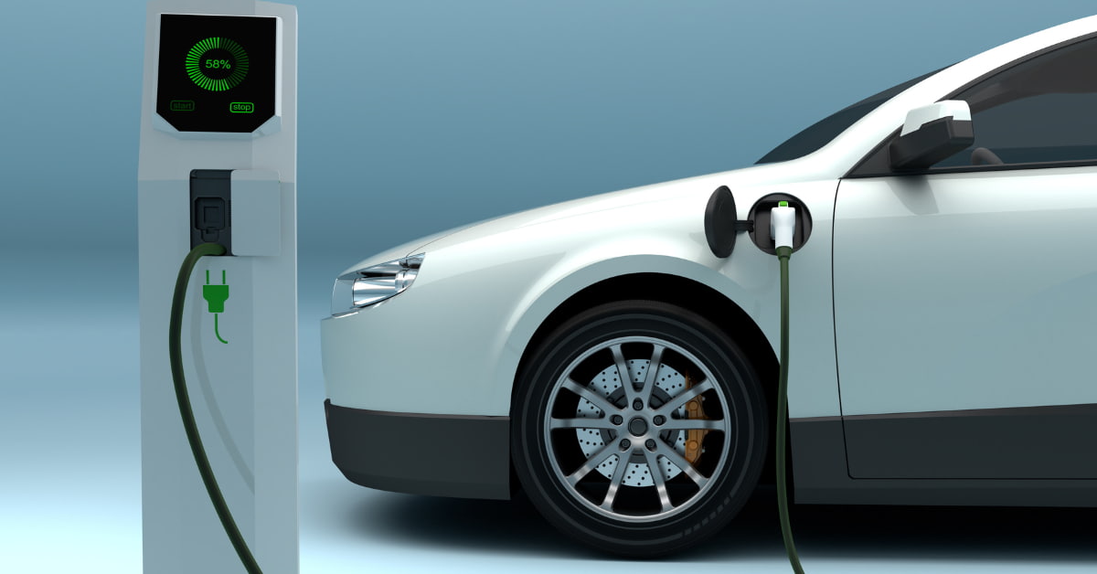 Infraestrutura de carregamento de veículos elétricos na China em estação moderna com múltiplos eletropostos.