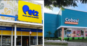 Logo da Petz e Cobasi simbolizando a fusão entre as empresas no setor pet