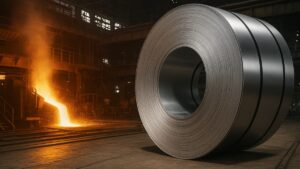Produção de aço em usina americana representa impacto das tarifas sobre o aço nos EUA