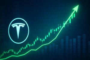 Gráfico mostra alta recente das ações da Tesla após saída de Elon Musk do governo Trump