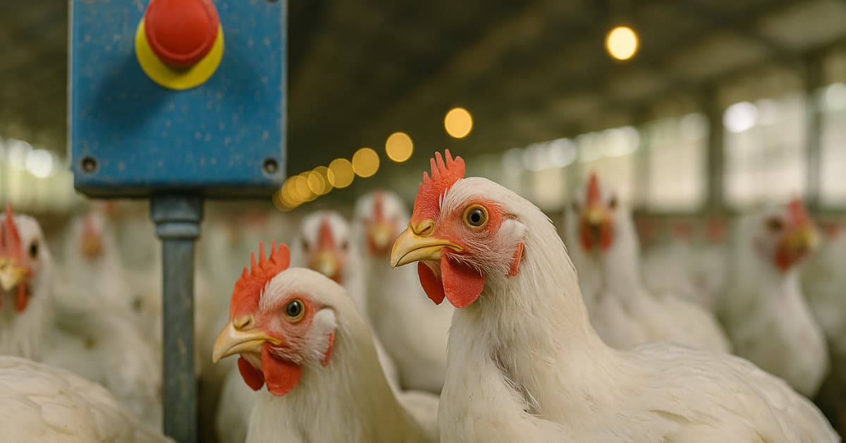 Granja moderna representa o Brasil livre da gripe aviária
