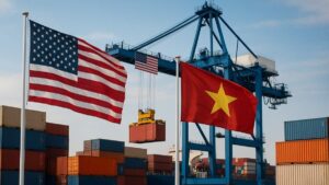 Acordo comercial entre EUA e Vietnã em destaque no setor de exportação.