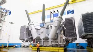 Equipamento industrial da Weg em destaque, contexto das tarifas dos EUA na Weg.