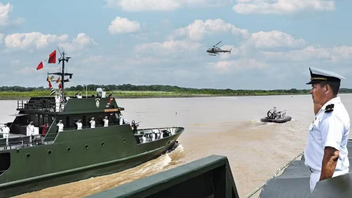 Ilha no Rio Amazonas em disputa entre Colômbia e Peru