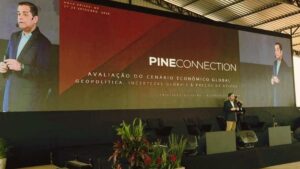 Banco Pine no agronegócio com palestra sobre geopolítica e preços de ativos em Goiás