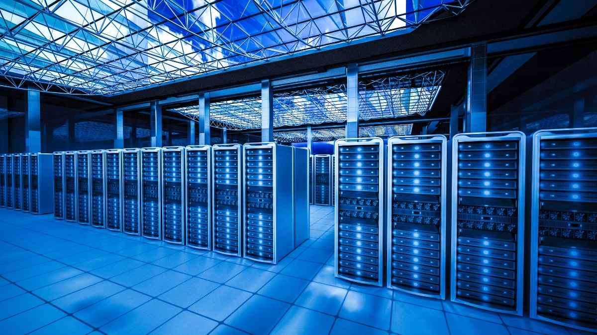 Data center no Brasil com servidores em operação