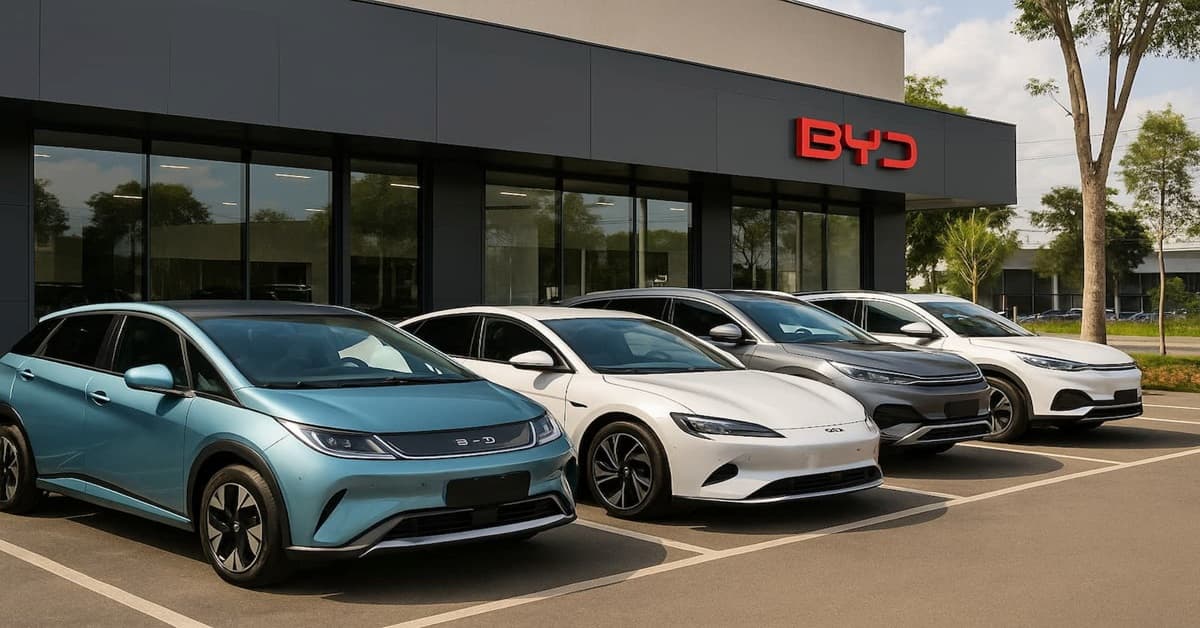 exportações da BYD no Brasil em 2025