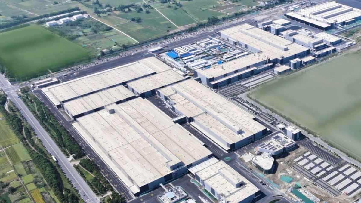 Fábrica da Scania na China em Rugao vista aérea