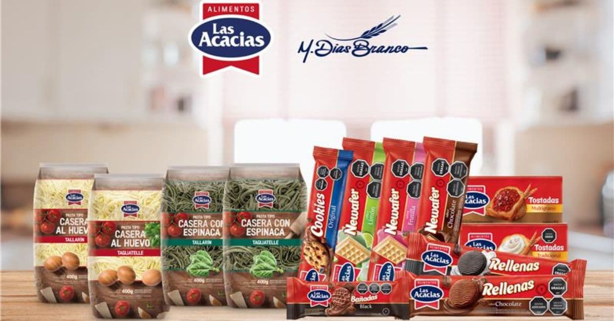 M. Dias Branco apresenta produtos Las Acacias com massas, biscoitos e torradas