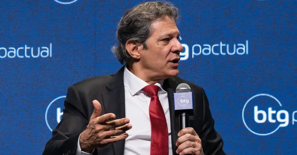 Ministro Fernando Haddad fala sobre a reforma tributária durante evento em São Paulo