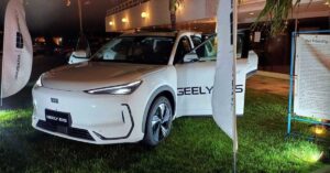 SUV elétrico Geely EX5 exposto em Fortaleza no Shopping Iguatemi