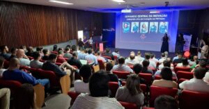 Palestra sobre a era da inovação durante a Jornada Inovação TIC trens, sobre inovação no transporte ferroviário brasileiro.