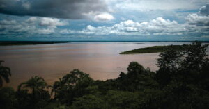 vista aérea da Foz do Amazonas relacionada à exploração de petróleo na Foz do Amazonas