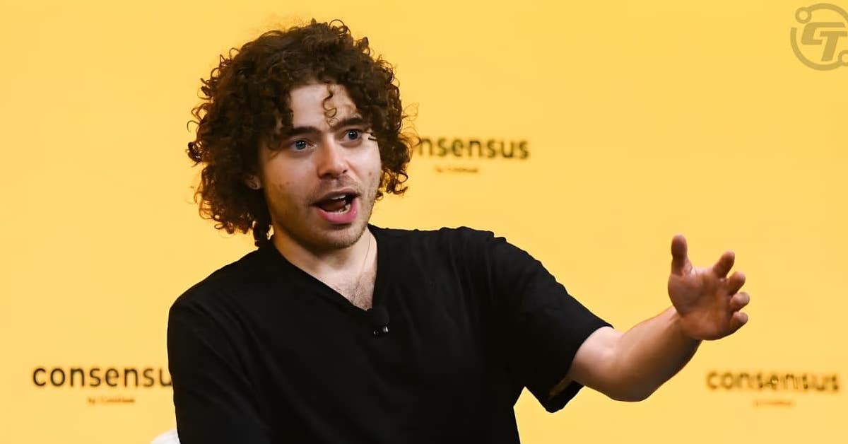 A imagem mostra Shayne Coplan, CEO do site de apostas Polymarket.