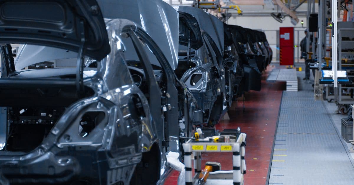 linha de produção automotiva dependente das terras-raras da China