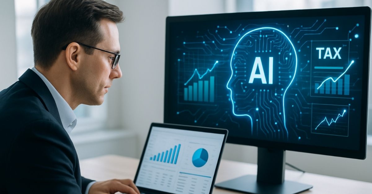 Inteligência artificial tributária da BMS Mindy Tax IA analisando dados fiscais da LC 214 para empresas