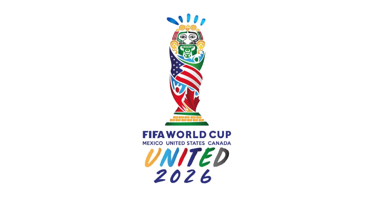 Logo oficial da Copa do Mundo FIFA 2026 — direitos da Copa 2026 adquiridos por SBT e NSports em parceria com a Fifa.