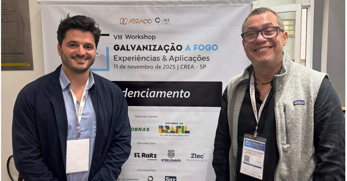 Executivos da Projeart no Workshop de Galvanização da ABRACO em São Paulo