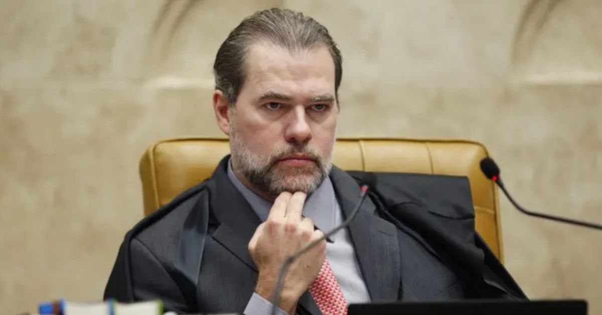 Ministro Dias Toffoli durante sessão do STF no caso Banco Master no STF