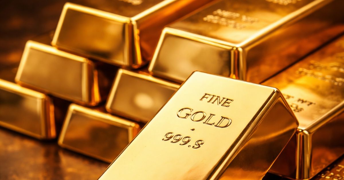 Cotação do ouro hoje em barras de ouro com valor recorde no mercado global.