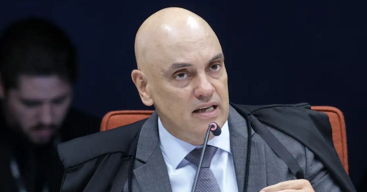 Ministro do STF Alexandre de Moraes durante sessão no Supremo Tribunal Federal
