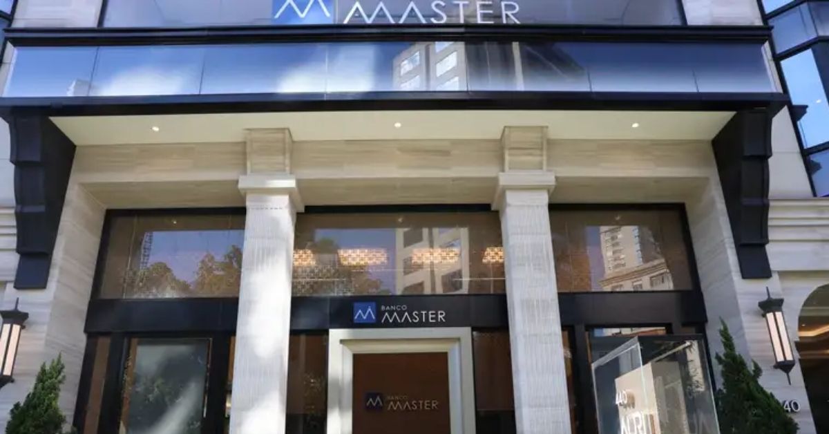 fachada do Banco Master após liquidação acompanhada pelo FGC