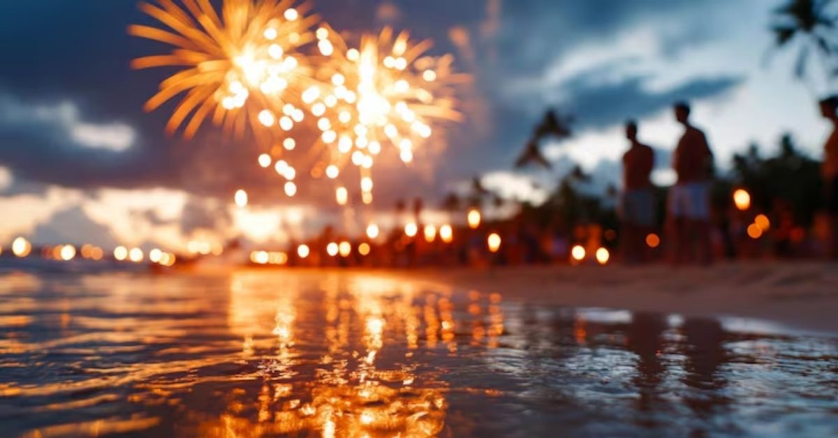 Consumidores celebram o Réveillon com fogos e confraternização