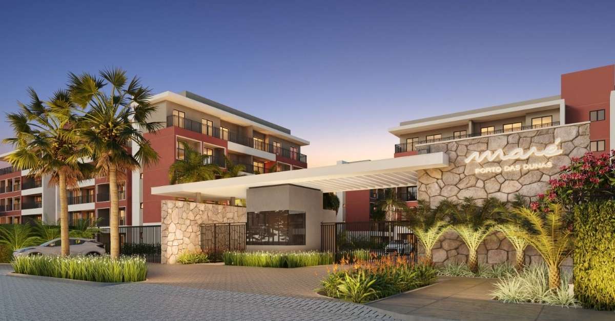 Fachada do empreendimento Maré Porto das Dunas do Grupo Marquise