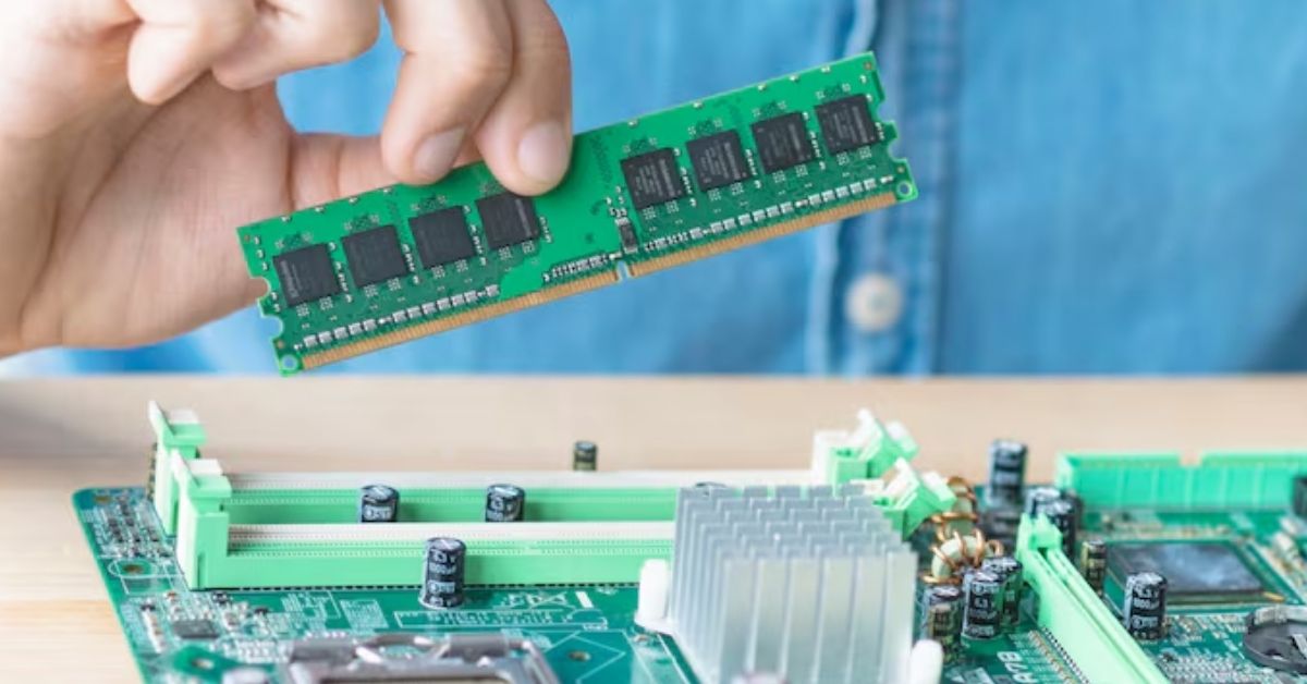 Memória RAM mais cara em placa-mãe de computador, afetada pela escassez global de chips
