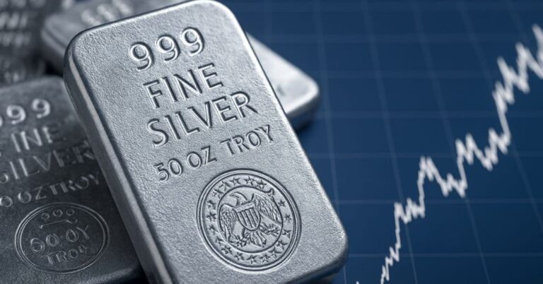 valor da prata em alta no fim de 2025 com oferta apertada