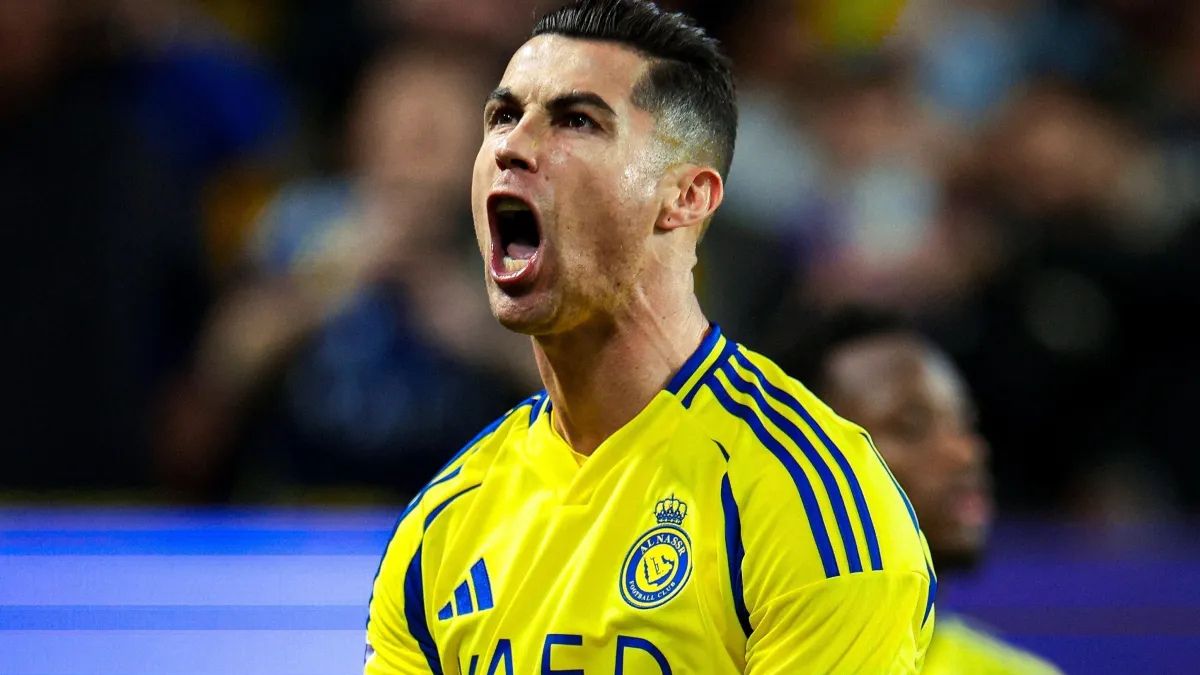 Imagem de Cristiano Ronaldo para ilustrar uma matéria jornalística sobre os jogadores mais bem pagos do mundo em 2025.