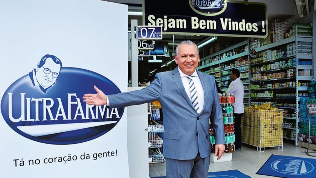 Imagem de Sidney Oliveira, dono da Ultrafarma para ilustrar uma matéria jornalística sobre a Denúncia da Ultrafarma feita pelo Ministério Público de São Paulo.